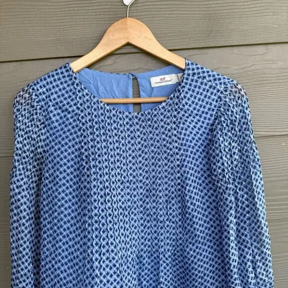 Vineyard Vines silk blend pintuck dress - Picture 3 of 7